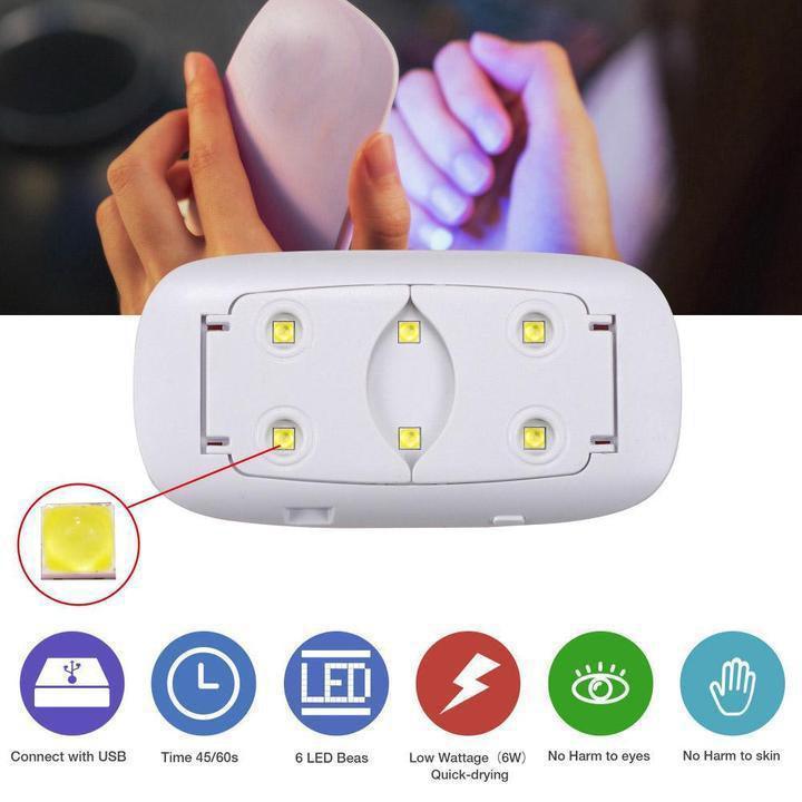 LED UV Nail Dryer Mini Portable Machine - Relax with Beauty
