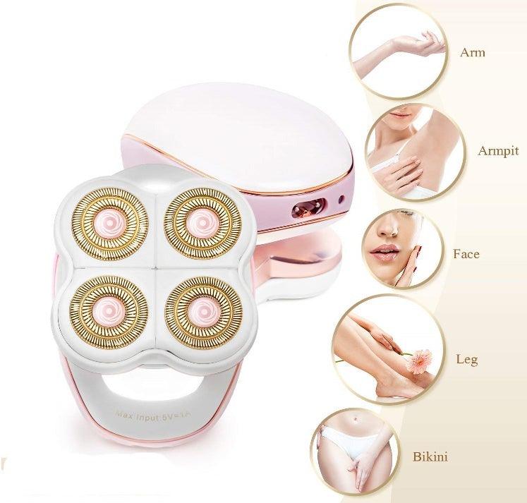 Women Flawless Four Heads Legs Hair Remover - Relax with Beauty